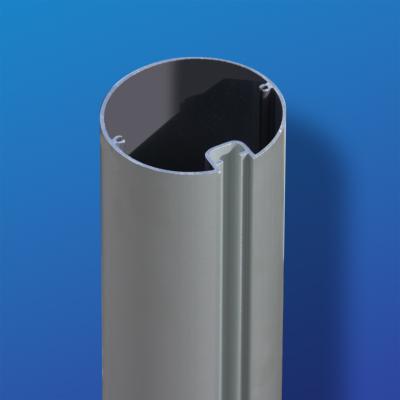Mât  aluminium  BRUT, Ø 90 mm, à gorge - Coupe jusqu'à 1 mètre