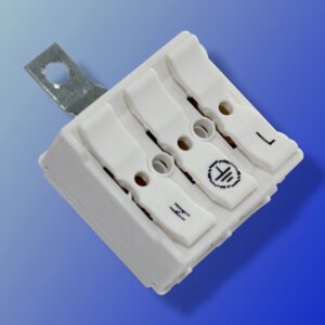 Bornier de connexion automatique 3 entrées avec patte de terre