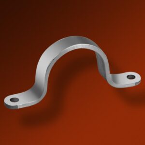 Étrier Aluminium pour tube rond Ø 60 mm